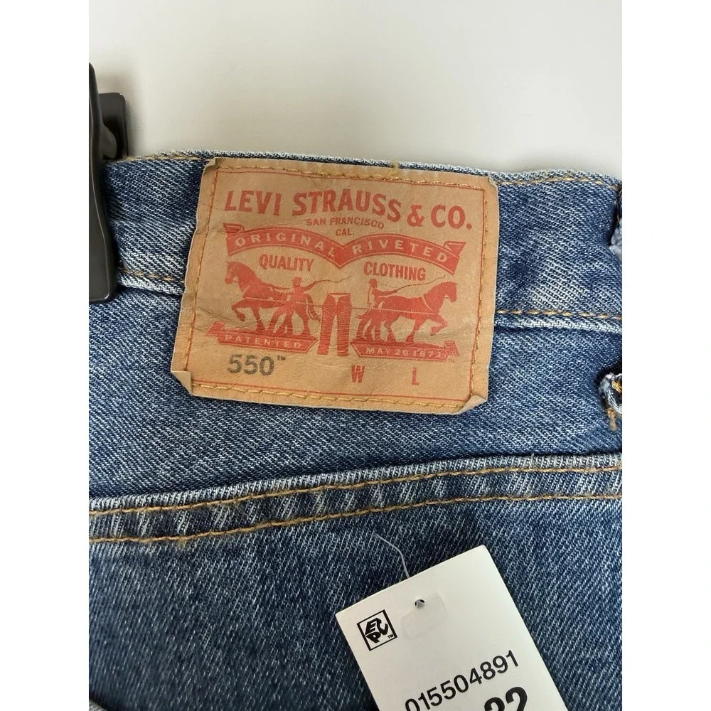 48 X 32 Levi's 550 Relaxed Fit Mens Big Tall Denim Jeans